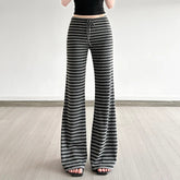 Pantalon bootcut rayé Homewear