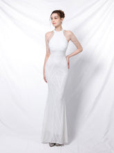 Robe de soirée longue élégante à traîne
