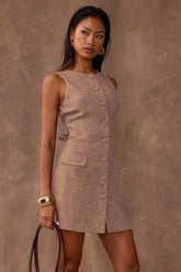 Elegant White Jacquard Lace Work Dress