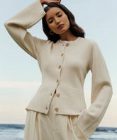 Gilet à boutons ultra doux