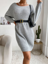 robe en maille unie à col rond