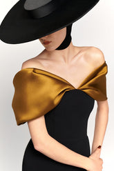 Robe de soirée maxi moulante à épaules dénudées