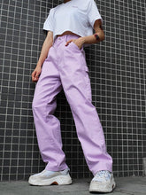 Pantalon ample violet