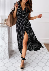 Robe portefeuille à pois | Tailles S à 2XL