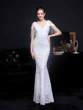 robe de soirée sirène brillante et moulante