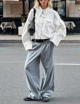 Chemise ample à manches longues pour navetteur