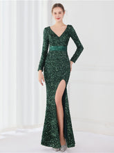 Robe de soirée à manches longues Temperament