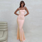 robe à bretelles rouge corail