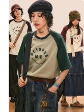 T-shirt raglan pieuvre