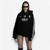 Sweat à capuche rétro américain en pur coton brodé