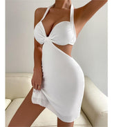 robe d'été sexy à dos nu et décolleté plongeant