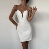 Robe bandage mini sans bretelles et dos nu PH0511