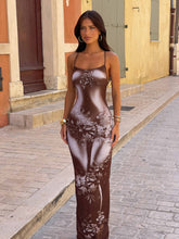 Robe longue RUMII, imprimé corporel