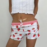 Short léopard taille basse Y2K