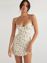 Robe bustier cintrée à fleurs