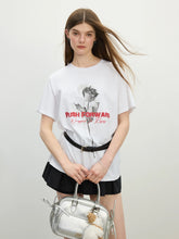 T-shirt rafraîchissant en Tencel à imprimé rose