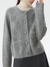 Cardigan coréen en grosse maille style automne