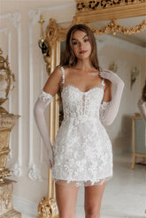 Robe de vacances trapèze avec appliques spaghetti en dentelle