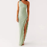 Robe moulante sans manches à une épaule