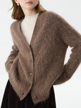 Cardigan chic et chaud en maille alpaga à col V