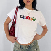 T-shirt billard rétro gothique fée grunge