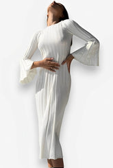 Robe côtelée à bretelles dos nu