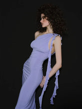 Robe de soirée décontractée sans manches à volants, cintrée et moulante