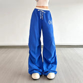 Pantalon de sport imprimé à cordon de serrage
