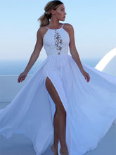 Robe longue dos nu sans manches