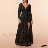 Summer Elegant Embroidered Sleeveless V-Neck Slim Wedding Bridesmaid Long Maxi Dress