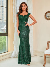 Robe de soirée à sequins haute pression