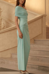 Sexy Fitted Ruched Off Shoulder Bodycon Party Dress