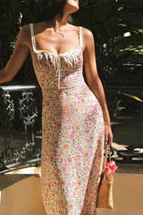 Spaghetti Strap Lace Floral Dress