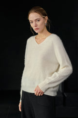 Relaxed Fit Wool Knit Top