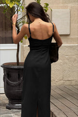 Sleeveless Waist Cinch Bodycon Slip Dress