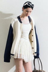 Gilet cardigan style universitaire