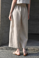 Breathable Linen Straight Pants