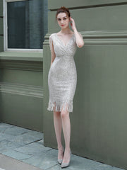 robe de soirée longue à sequins et à traîne de sirène 