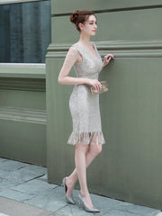 robe de soirée longue à sequins et à traîne de sirène 