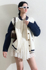 Gilet cardigan style universitaire