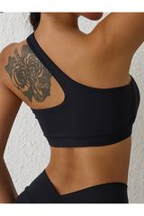 Soutien-gorge de yoga asymétrique