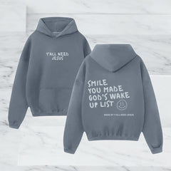 Sweat à capuche imprimé d'un motif motivant