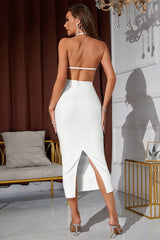 Ensemble robe bandage dos nu sexy Rako