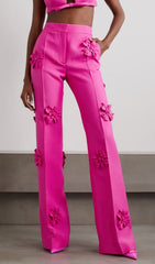 Jean taille mi-haute STEREO FLEUR rose