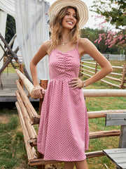 Robe décontractée à imprimé floral dos nu 