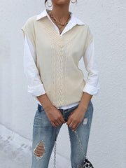 Gilet tricoté uni 