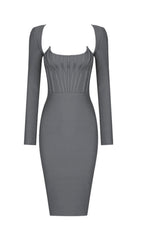 Robe bandage midi corset VENETIA 