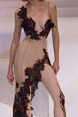 Robe de soirée mini sexy dos nu à décolleté plongeant en V