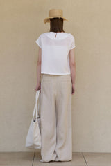 Linen Relaxed Straight Pants