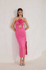 Robe Callie Peony à volants - Rose